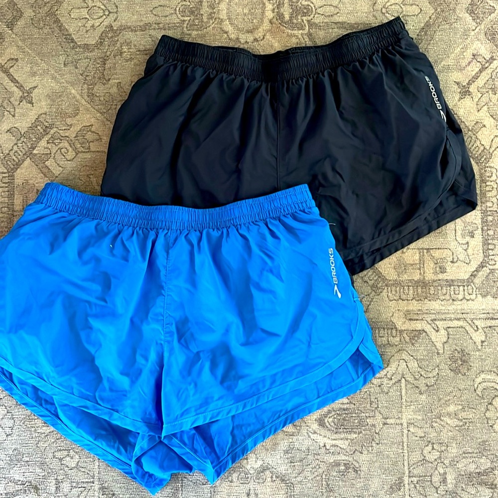 2 Brooks running shorts